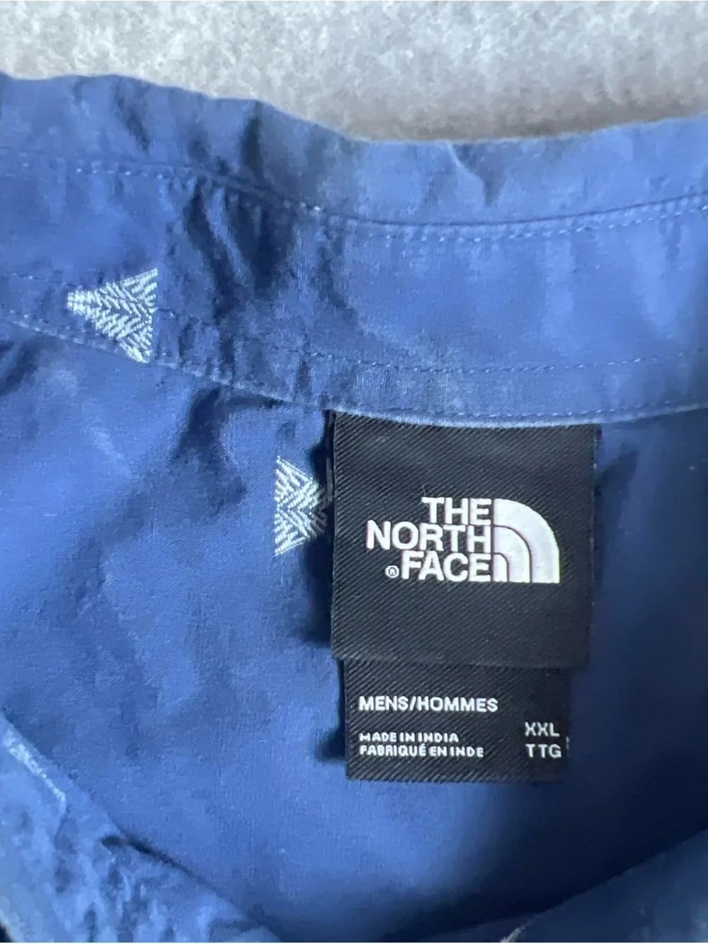 The North Face Men's Short-Sleeve Navy Button-Up Shirt men’s 2xl